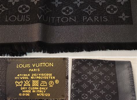 louis vuitton logomania scarf real vs fake